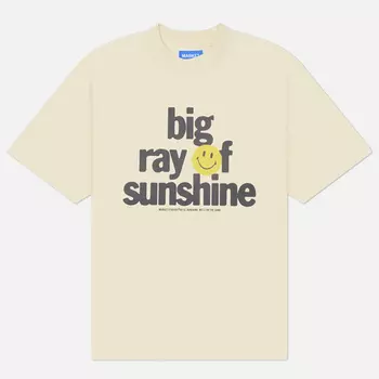 Мужская футболка MARKET Smiley Sunshine, цвет бежевый, размер XL