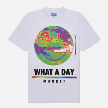 Мужская футболка MARKET Smiley What A Day, цвет белый, размер XXL