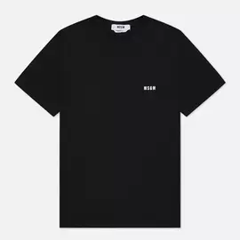 Мужская футболка MSGM Essentials Crew Neck, цвет чёрный, размер L