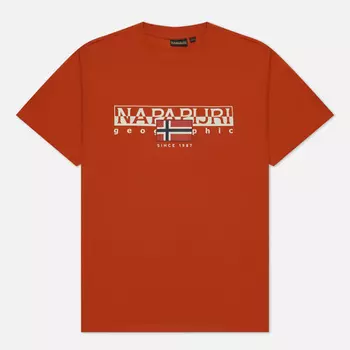 Мужская футболка Napapijri Aylmer Regular Fit, цвет оранжевый, размер XXL
