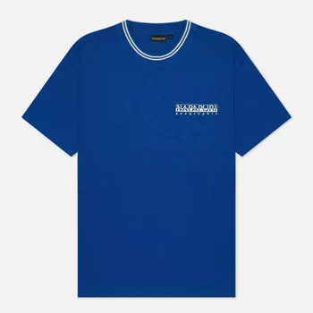 Мужская футболка Napapijri Grober Regular Fit, цвет синий, размер XXL