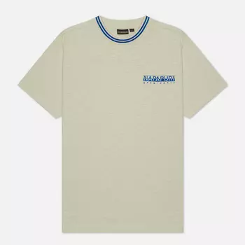 Мужская футболка Napapijri Grober Regular Fit, цвет белый, размер XXL