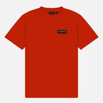 Мужская футболка Napapijri Iaato Regular Fit, цвет красный, размер XXL