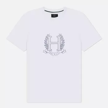 Мужская футболка Hackett Heritage Crest, цвет белый, размер XXL