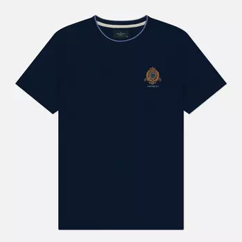 Мужская футболка Hackett Heritage Crest Logo, цвет синий, размер XXL