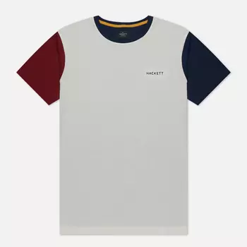 Мужская футболка Hackett Heritage Multi, цвет белый, размер M