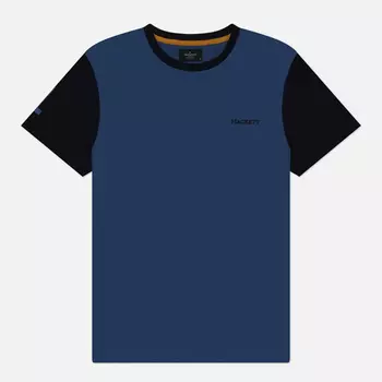 Мужская футболка Hackett Heritage Multi, цвет голубой, размер S