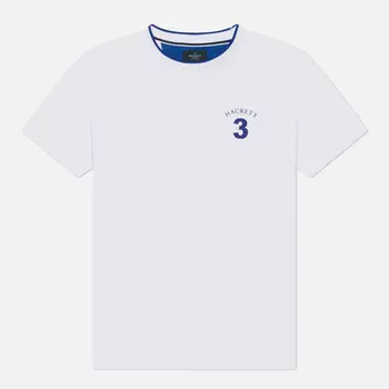 Мужская футболка Hackett Heritage Number, цвет белый, размер L