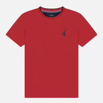Мужская футболка Hackett Heritage Number, цвет красный, размер M