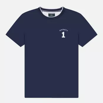 Мужская футболка Hackett Heritage Number, цвет синий, размер XXXL