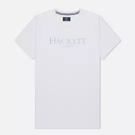 Мужская футболка Hackett London Logo, цвет белый, размер XL