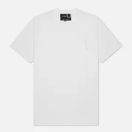 Мужская футболка Fred Perry x Raf Simons Laurel Pin Detail, цвет белый, размер M