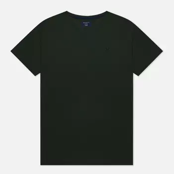 Мужская футболка Hackett Pima Cotton, цвет зелёный, размер XL