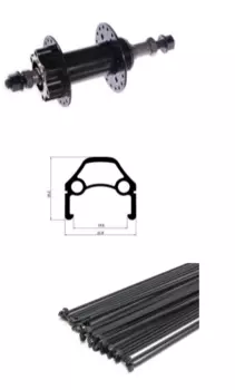 Колесо велосипедное TRIX, 28-29", переднее, алюминий, D2 28-29"black, 11421