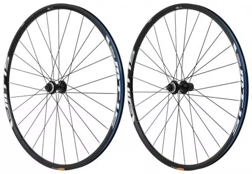 Колеса велосипедные Shimano MT15 переднее и заднее, 26'', Center Lock, цвет черный EWHMT15AFR6ME