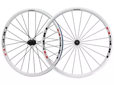 Колеса велосипедные Shimano R501, переднее и заднее, 28",белого цвета EWHR50130PCWRY