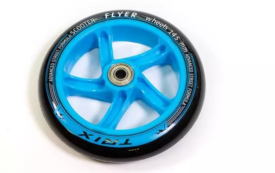 Колесо TRIX Flyer, для самокатов, 145 мм, с подшипниками ABEC 7, синее, 145 мм(blue)