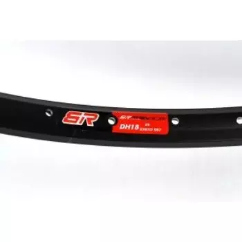 Обод велосипедный NANDUN DH-18, 24"*36H A/V двойной, черный
