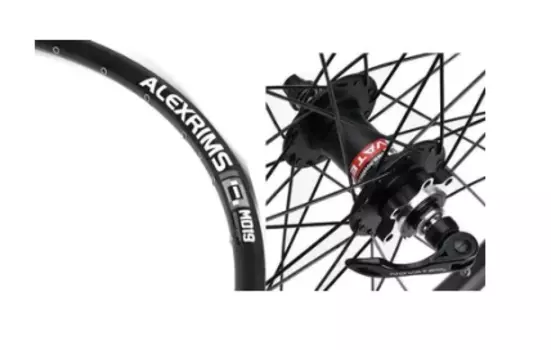 Колесо велосипедное ALEXRIMS DM-19, 26", переднее, алюминиевая втулка NOVATEC на промподшипниках, эксцентрик, УТ00019453