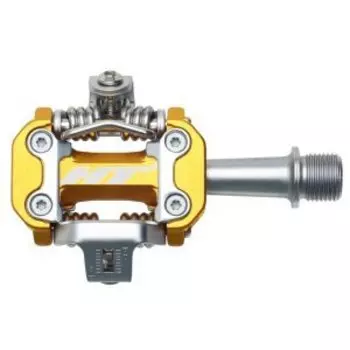 Педали велосипедные HT M2 Gold, алюминий, M2XXXX1J04G1X1