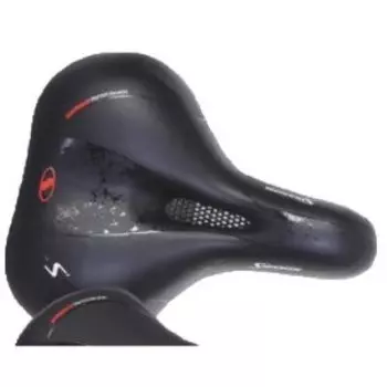 Седло велосипедное VINCA SPORT, 260*220мм, комфортное, черное, VS 107