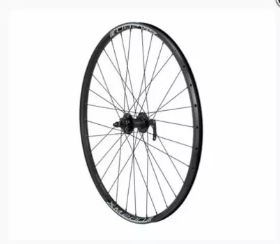 Колесо велосипедное Forward DW 26", переднее, втулка WZ-A282FQR, эксцентрик, под дисковый тормоз, RWF26FBAB902