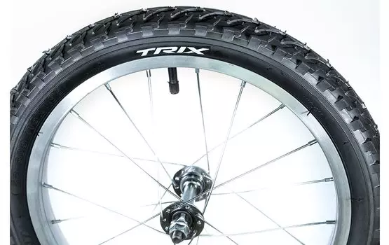 Колесо велосипедное TRIX переднее 16", алюминиевый обод, передняя втулка, камера, покрышка Trix, 16" alloy (переднее)