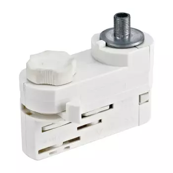 Адаптер для трехфазного шинопровода Uniel UBX-A61 WHITE 1 POLYBAG (09787)