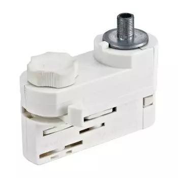Адаптер для трехфазного шинопровода Uniel UBX-A61 WHITE 1 POLYBAG (09787)