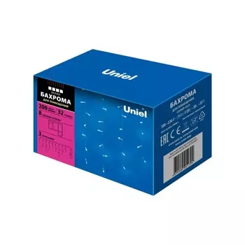 Бахрома LED белая (3м.) с контроллером Uniel ULD-B3010-200-DTA (7949)