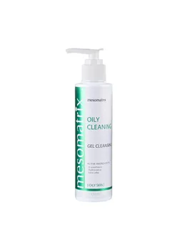 OILY CLEANING, очищающий гель для жирной кожи с экстрактом белой ивы и Aloe Vera MESOMATRIX / МЕЗОМАТРИКС, 150 мл