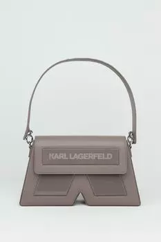 Сумка хобо кожаная с логотипом Ikon Karl Lagerfeld