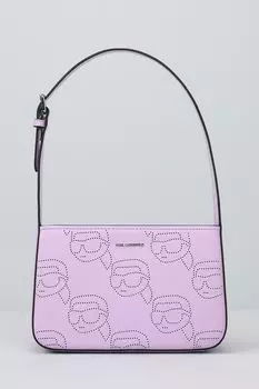 Сумка хобо кожаная с логотипом ikonik 2.0 Karl Lagerfeld