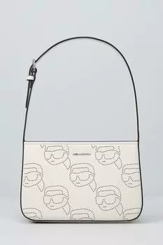 Сумка хобо кожаная с логотипом ikonik 2.0 Karl Lagerfeld
