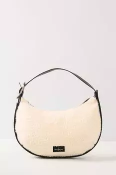 Сумка хобо с искусственным мехом Sherpa Calvin Klein