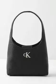 Сумка хобо с логотипом бренда Calvin Klein