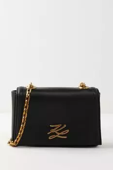 Сумка кросс-боди кожаная Autograph Karl Lagerfeld