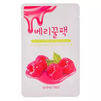 Маска для лица SHINETREE SUPER FOOD с экстрактом малины и меда 25 г