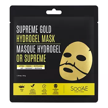 Маска для лица SOOAE гидрогелевая с золотом лифтинг-эффект 20 г