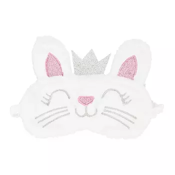 Маска для сна MISS PINKY BASIC мягкая Котик белый