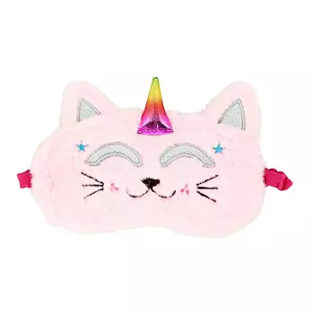 Маска для сна MISS PINKY BASIC мягкая Котик розовый