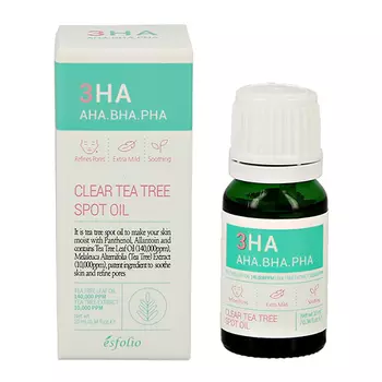 Масло для лица ESFOLIO 3HA c AHA,BHA и PHA - кислотами 10 мл