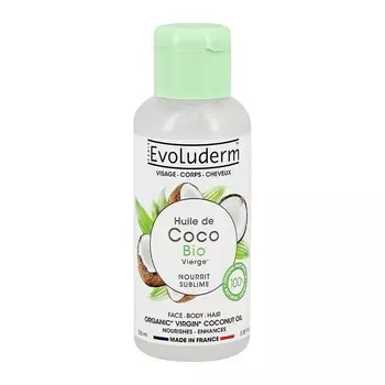 Масло для тела и волос EVOLUDERM Кокос 100 мл