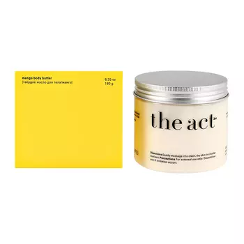 Масло для тела THE ACT твердое с манго 180 г