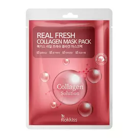 Маска для лица ROKKISS REAL FRESH с коллагеном восстанавливающая 23 мл