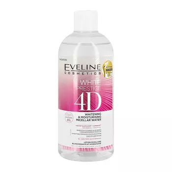 Мицеллярная вода EVELINE WHITE PRESTIGE 4D осветляюще-увлажняющая 400 мл
