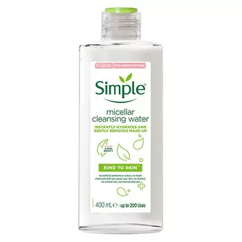 Мицеллярная вода SIMPLE очищающая 400 мл