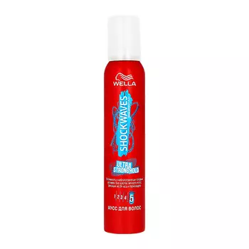 Мусс для волос WELLA SHOCKWAVES Ultra strong hold 200 мл