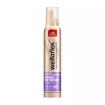 Мусс для волос WELLA WELLAFLEX объем для тонких волос 200 мл