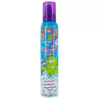 Мусс-пена для детских забав и купания KIDS STUFF CRAZY SOAP голубая 225 мл